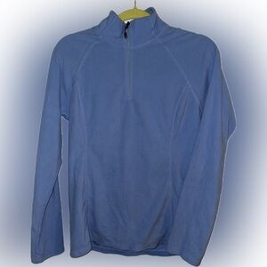 Women’s Light Blue Half-Zip Fleece Pullover